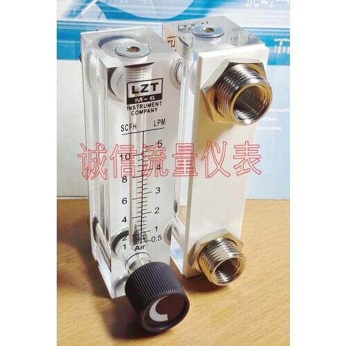 LZT-6T adjustable gas panel flowmeter 0.5~5LPM 1~10SCFH flowmeter air