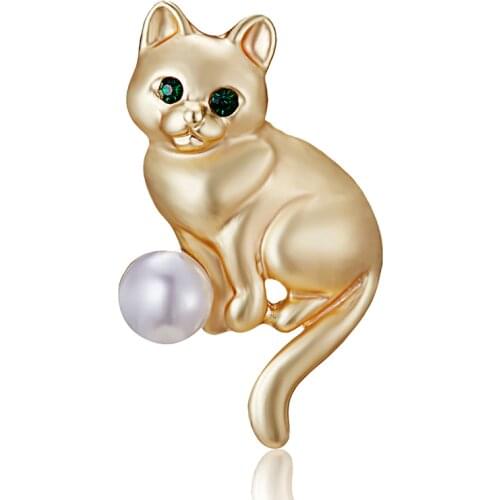 Animal Pins brooches Cat Enamel pin Badges Hat Backpack Accessories Lovers Jewelry Gift for Women