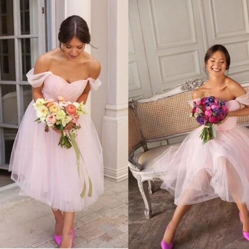 Cute Pink Sweetheart Tulle Short Princess Women Evening Dress Bridesmaid Dresses for Junior Girls