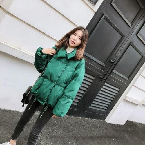 Winter 2018 new womens dress Korean fashion plus-size womens dress plus-size coat down jacket womens short style 90181