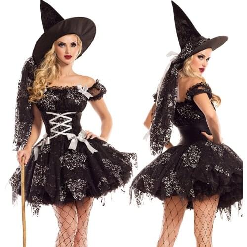 New Halloween Devil Witch Costume Womens Role-Playing Costume Cosplay Game Uniform halloween costumes for women