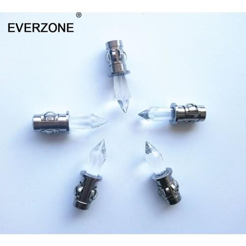 Fiber Optic End Emitting Light Cable Crystal End Fittings for Fiber Optic Ceiling Starry Sky Lighting Indoor Decor 5/lot