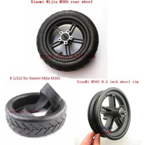 Original factory Xiaomi Mijia M365 Scooter Inflatable rear wheels 8 1/2X2 tyre Inner Tube & 8.5 inch wheel hubs with axle