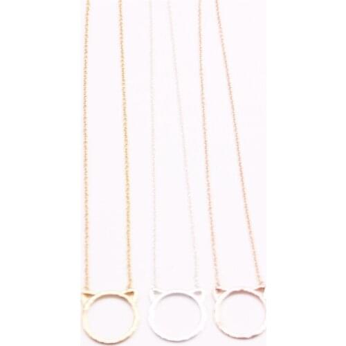 Lovely cat head Pendant necklace Pet cat Pendant necklace the to women