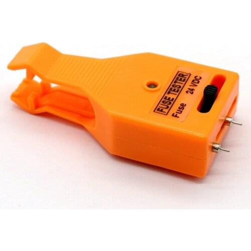 Portable Multi-functional Car Blade Fuse Tester Checker Fuse Checker Adjustable Electrode Checker Plastic Case Fuse Puller Clip