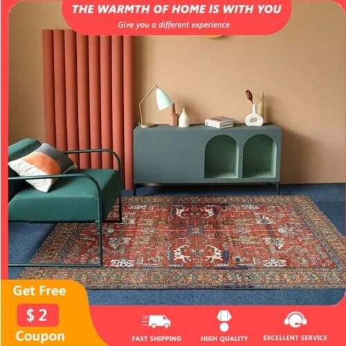 Retro Ethnic Style Carpets for Living Room Rug Bohemian Persian Series Carpet Non-slip Washable Absorption Rugs Drop Shipping