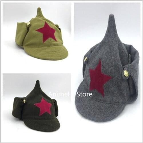 Russian High-quality Reprint of The Soviet Red Army Budyonny Cap Pavel Andreevich Korchgin Hat M27 Combat Cap-infantry doll