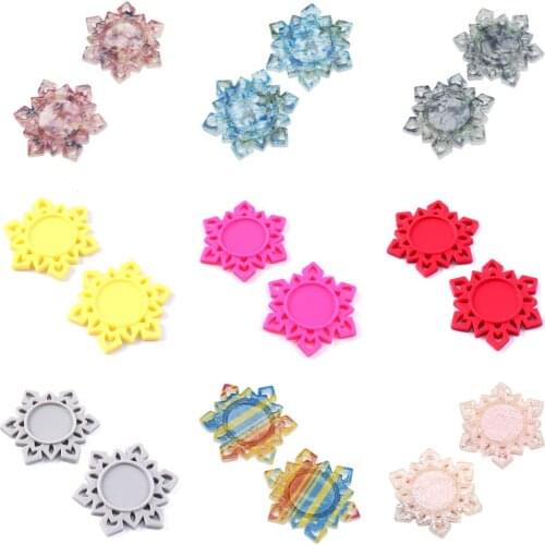 Snow Innerside 25x25mm Pedestal Cameo Planer Plastic Resin,Making Hair Bow Crafts Art DIY Decorations,5Yc2065