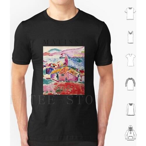Henri Matisse-View Of Collioure-Exhibition Poster T Shirt Diy Big Size 100% Cotton Henri Matisse Museum Matisse French Moma