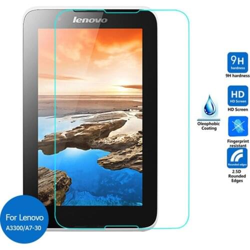 Tempered Glass Explosion-proof Protective Film 9H LCD Screen Protector For Lenovo A7-30 A3300-T 7 inch tablet
