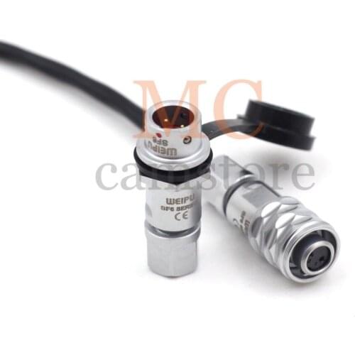 WEIPU SF610/S2 waterproof connector 2 pin plug female, IP67 2pin waterproof female connectors, Camera BMPCC 4k power plug