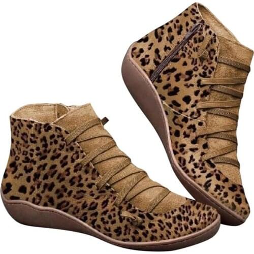 Women Winter Snow Boots PU Leather Ankle Boots Spring Flat Shoes Woman Short Green Botas With Fur For Women Lace Up Botas Mujer