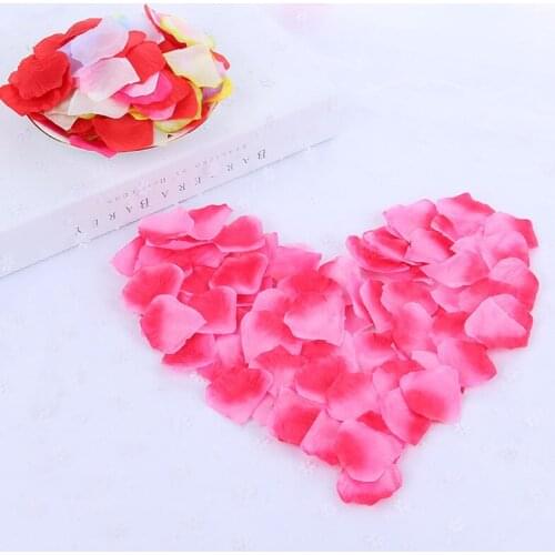 100pcs Silk Romantic Artificial Rose Petal Flower Leaf For Wedding Party Home Decoration Rosa Decorative DIY Wreath Fake Flowers