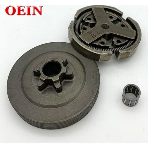 3/8 Clutch Drum & Clutch & needle bearing Fit for Chinese chainsaw 3800 38cc Spare Parts