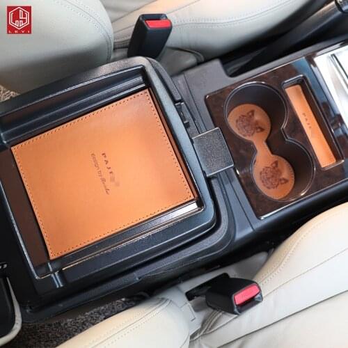 For Mitsubishi Pajero V97V93 12-18 Car Console Non-Slip Gate Slot Center Protective Cup Holder Pads Car Accessories