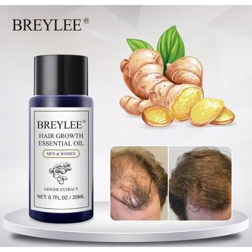 BREYLEE Hair Growth Essential Oil Anti-Hair Loss Product Fast Powerful Hair Regrowth Prevent Baldness Nourishing Serum Hair Care