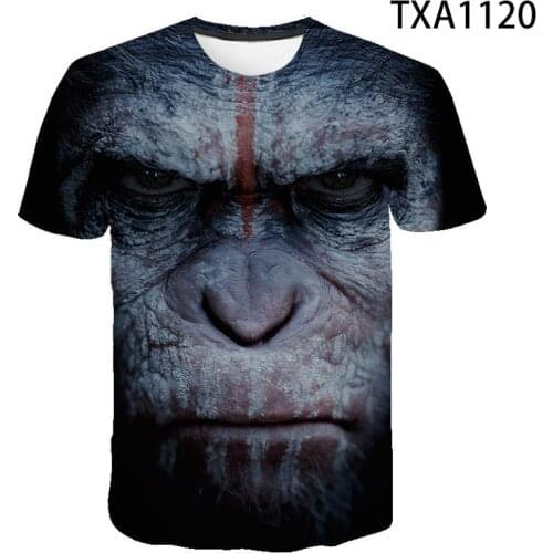 New Tee Boy Girl Kids Apes Fashion Men Women Children 3D Printed T Shirt Summer Short Sleeve Casual Tops