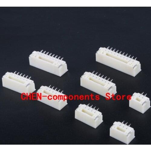 10pcs GH1.25 2P/3P/4P/5P/6P/7P/8P/10P vertical paste 1.25mm pitch connector with buckle and lock connector