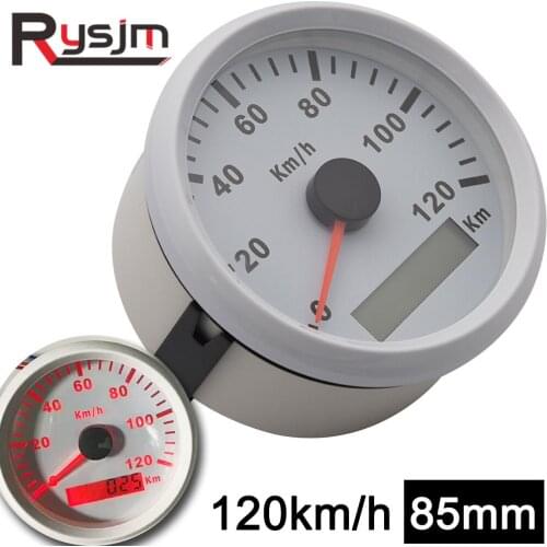 120km/h GPS Speedometer 85mm Speed Gauge Odometer ATV UTV Motorcycle Car Truck Boat Yacht With Red Baacklight fit for bmw e92