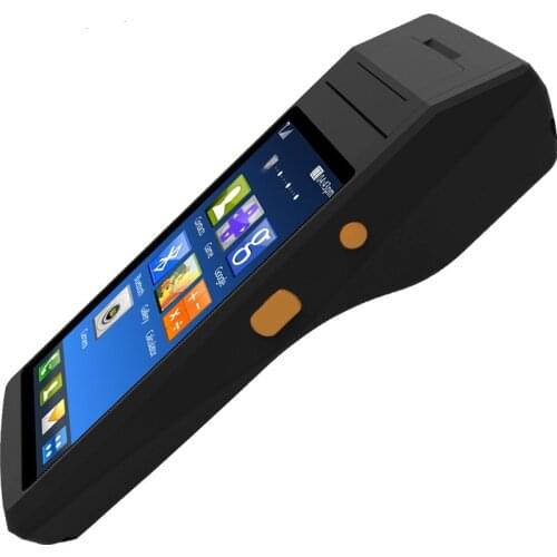 Android PDA with built in thermal printer 5.5 inch Touch screen Smart NFC 1D 2D barcode scanner handheld Android PDA Terminal