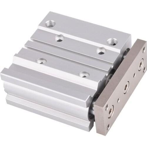 MGPL20 Stroke 10-150 Compact Pneumatic Air Cylinder with Guide Rod MGPL20-10 MGPL20-20 MGPL20-40 MGPL20-150 Ball bushing bearing