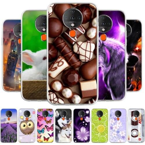 Soft Silicone TPU Case For Tecno Spark 6 KE7 Back Case For Spark6 KE7 Phone Cover Cute Cartoon Phone Bumper Coque Cute Back Capa