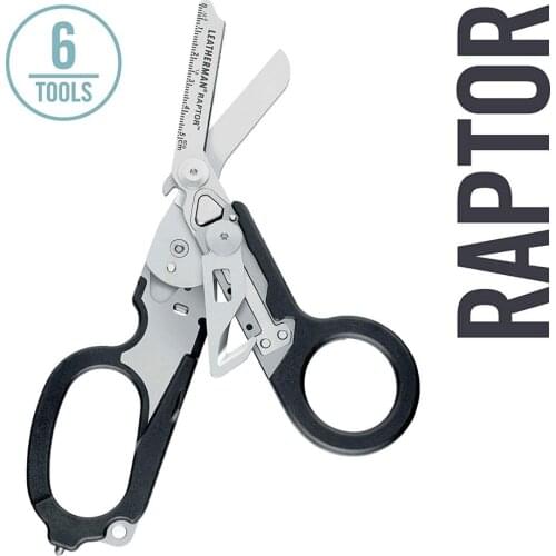 LEATHERMAN Raptor Emergency Response Shears with Strap Cutter and Glass Breaker Tan with MOLLE Compatible Holster