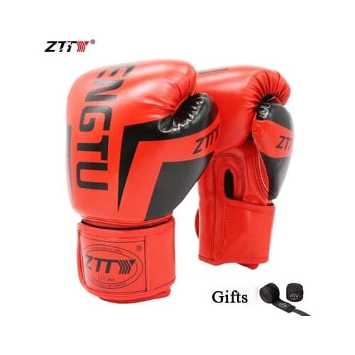6 8 10 12 14 OZ KiCK Boxing Gloves Men Women Kids PU Leather Muay Thai Guantes De Boxeo Free Fight MMA Sandbag Training Gloves