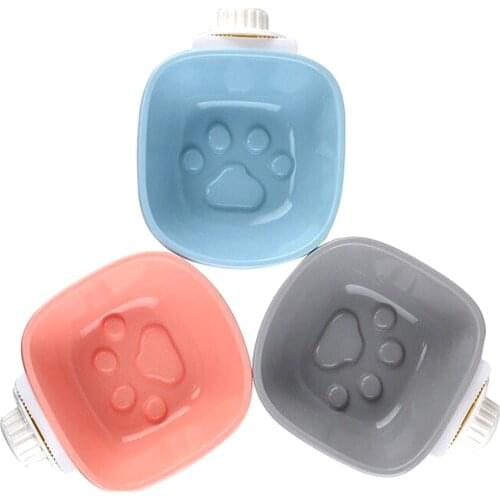 Pet Hanging Bowl Cats Dogs Cage Fixed Feeder Easy Cleaning Puppy Anti Choke Slow Feeding Food Bowls Kitten Drinking Water Dish