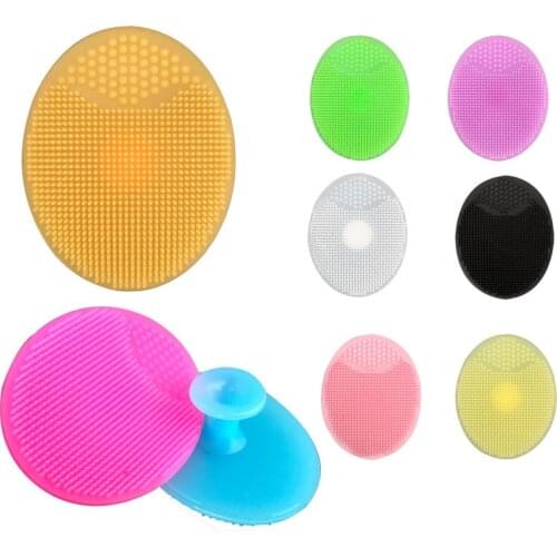 1Pc Silicone Facial Cleansing Brush Wash Sponge Massage Pore Blackhead Removing Exfoliating Scrub Makeup Facial Cleaning Tool