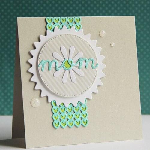 Long Heart Frame Decoration Die Cut Background DIY Paper Card Album Making Handmade Embossing Stencil Template Scrapbooking