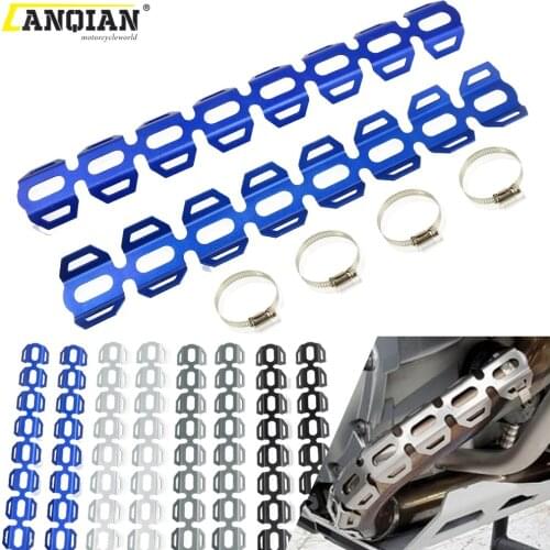 For Yamaha Super Tenere 1200 XT1200Z XR1200ZE 2014-2020 Motorcycle Exhaust Muffler Pipe Leg Protector Crash Heat Shield Cover