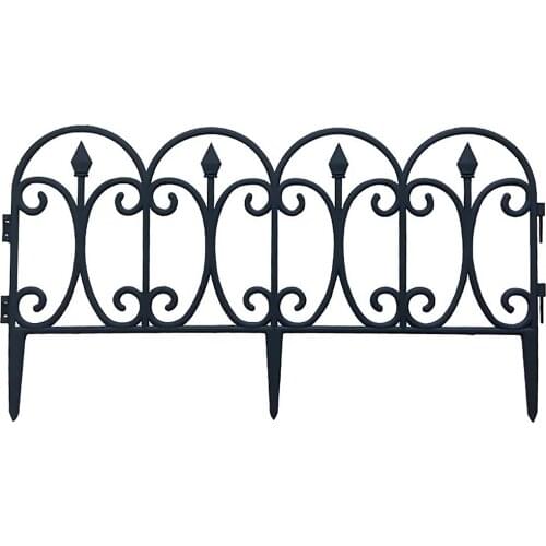 Fence Decorative Landscape Fences 5PCS For Flower Bed Dog Barrier PP Plastic PP Material Retro Outdoor Garden Yard Panel