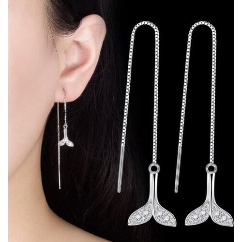 Boucle oreille femme pendientes Earrings for Women Korean Fashion Long Tassel Earrings Aretes De Mujer Oorbellen Hangers