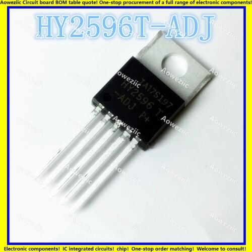 10Pcs HY2596T-ADJ = LM2596T-ADJ General HY2596 2596 TO220-5