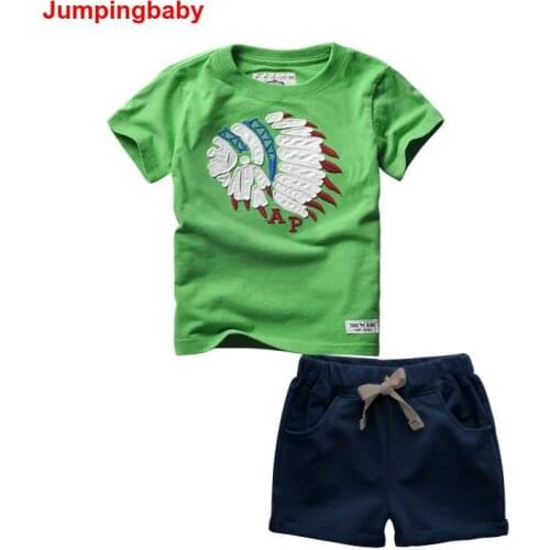2020 Kids Clothes Boys Summer Clothing Set Baby Boy Cotton Tracksuits Enfant Costumes for kids Roupa menino conjunto infantil