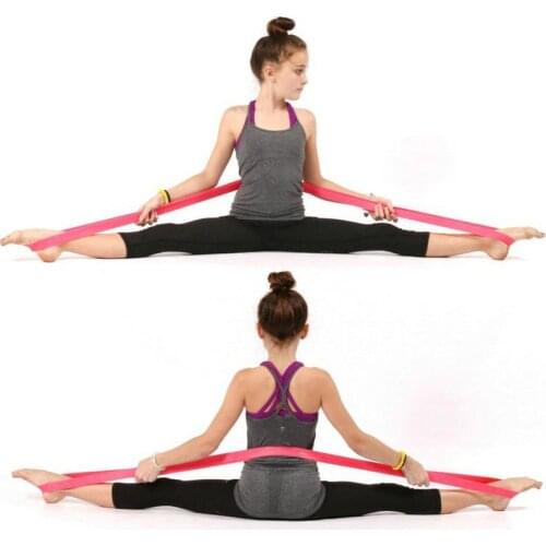 208cm Natural Latex Ballet Physio Resistance Bands Fitness Dance Loop Bodybulding Yoga Exercise Fitness Equipment Pull Rope Girl