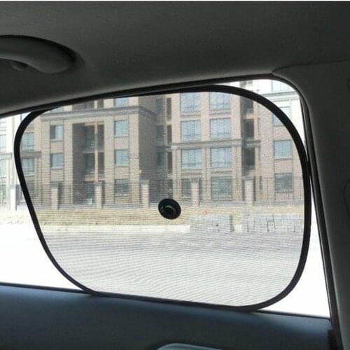 2x Black Kids Baby Children Car Window UV Protection Blind Mesh Sun Shades Twin