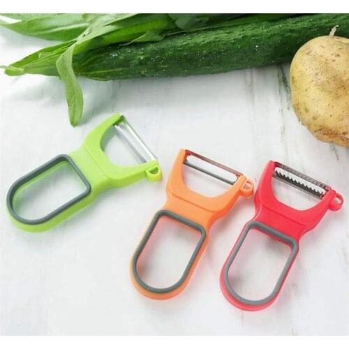 3PCS Kitchen Peeler Set Stainless Steel Fruit Peeler Vegetable Peeler Multi-Function Carrot Potato Peeler Fruits Vegetables Tool