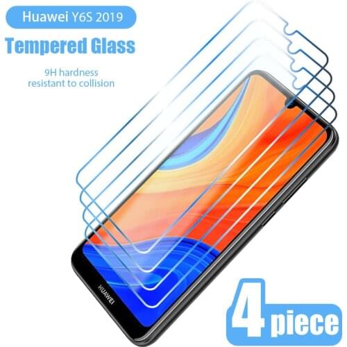 4pcs tempered glass for HUAWEI Y9S y8s y6s y 9a y7a y6p y7p y8p protective glass for HUAWEI y9 y7 y6 y5 Prime 2019