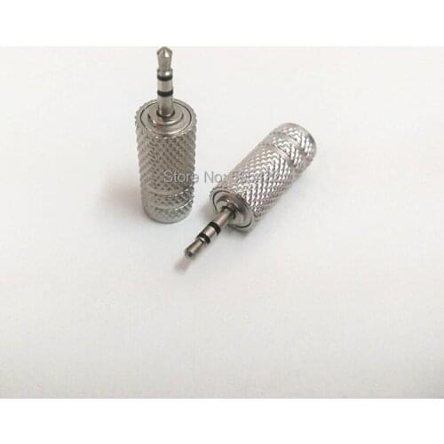 50pcs/lot 2.5mm Male Stereo to 3.5mm 1/8" Female Audio Adapter Converter Connecter Metal