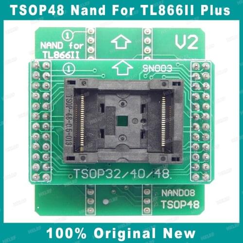 TSOP32/40/48-DIP40 NAND Adapter Socket 0.5mm Adapter for Minipro LT866II Plus USB Programmer
