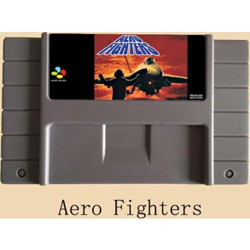 Aero Fighters 16 bit Big Gray Game Card For USA NTSC Game Player