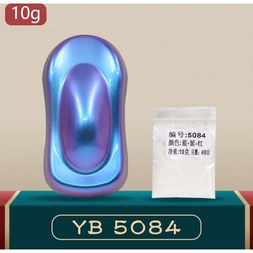 YB84 Chameleon Pigments Acrylic Paint Powder Coating Chameleon Dye for Cars Arts Crafts Nails Decora