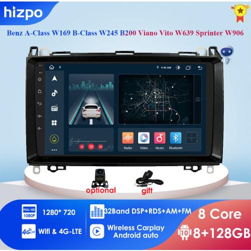 PX5 2din Android Car Stereo Multimedia for Mercedes Benz A-Class W169 B-Class W245 B200 Viano Vito W639 Sprinter W906 GPS Nav 4G