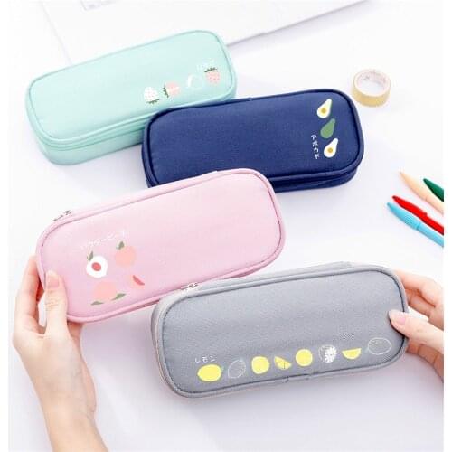 Pencil Case Avocado School Pencil Box Pencilcase Pencil Bag School Supplies Stationery Pencil Bag Case Organizer Gifts