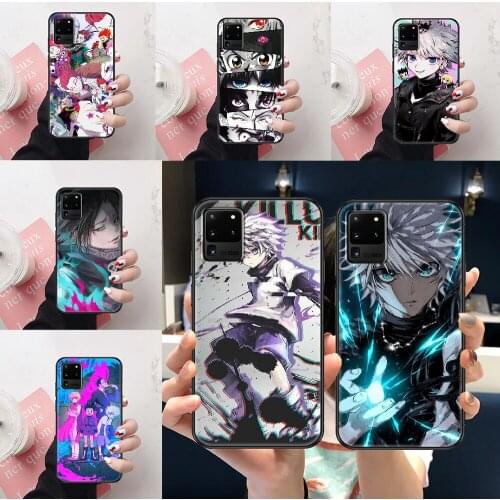 Hunter x Hunter Killua Zoldyck Phone case For Samsung Galaxy Note 4 8 9 10 20 S8 S9 S10 S10E S20 Plus UITRA Ultra black painting
