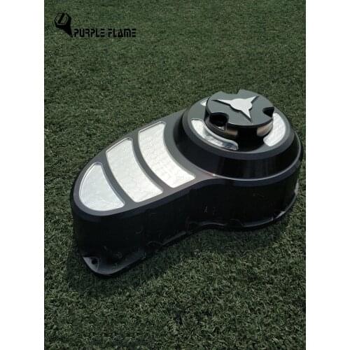 Motorcycle clutch cover black/aluminum natural color accessories for Vrod 08-17