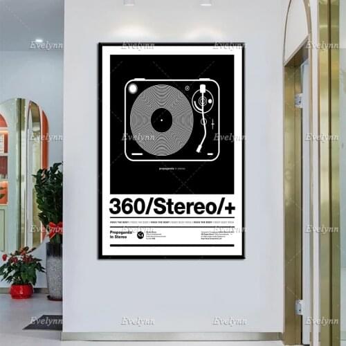 DJ, Turntable, Helvetica Type Deck,Dope,Hip Hop,Rock,Poster,Music,Funny,Quote,Black And White, Modern Home Decor Art Print Gift