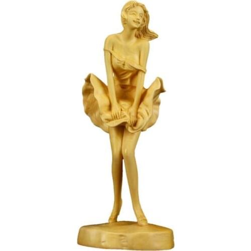 Sexy Marilyn Monroe Collectors Action Figure Wood sculpture Crafts handcrafted Christmas Gift Collection Doll